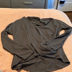 Dark Gray Long Sleeve Top